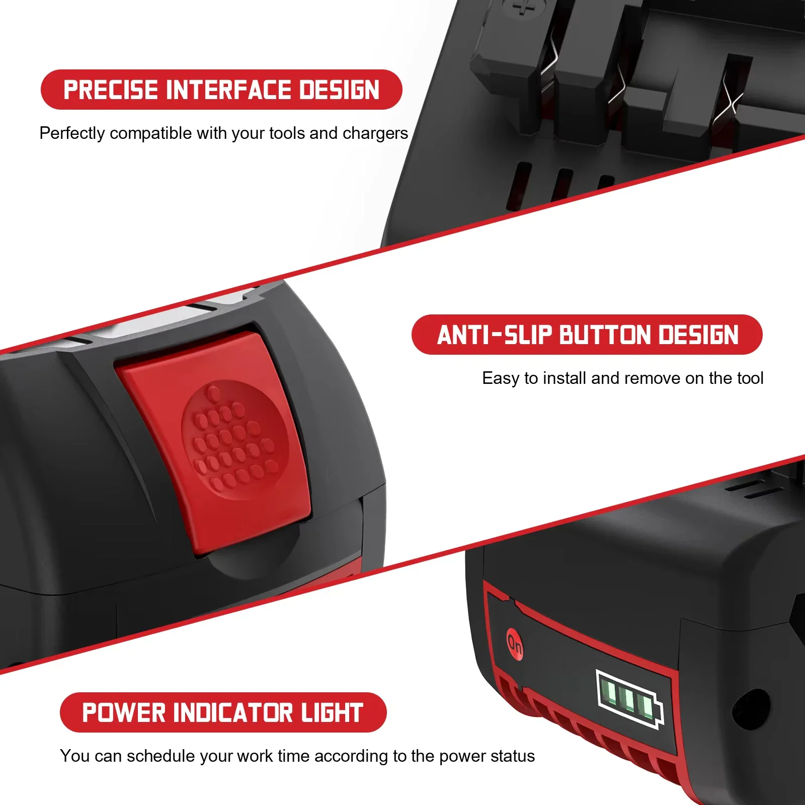 2 Paket Baterai Alat Listrik T - Bosch Drill Gsb 18V ulasan dan harga