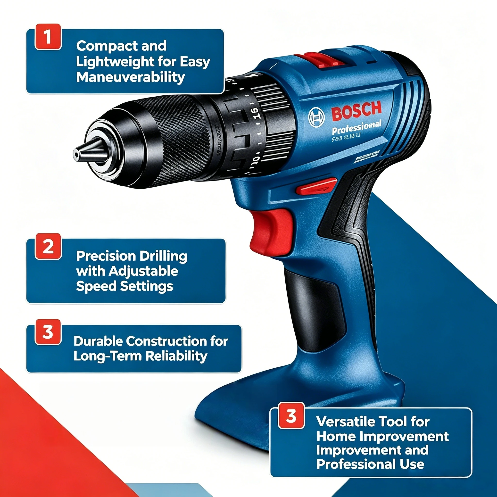 Bosch GSB 185-LI 18V Bor Impak - Bosch Drill Gsb 18V ulasan dan harga