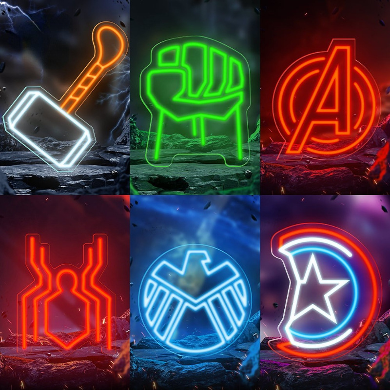 Lampu Neon Superhero Marvel Av - Home Improvement Game ulasan dan harga